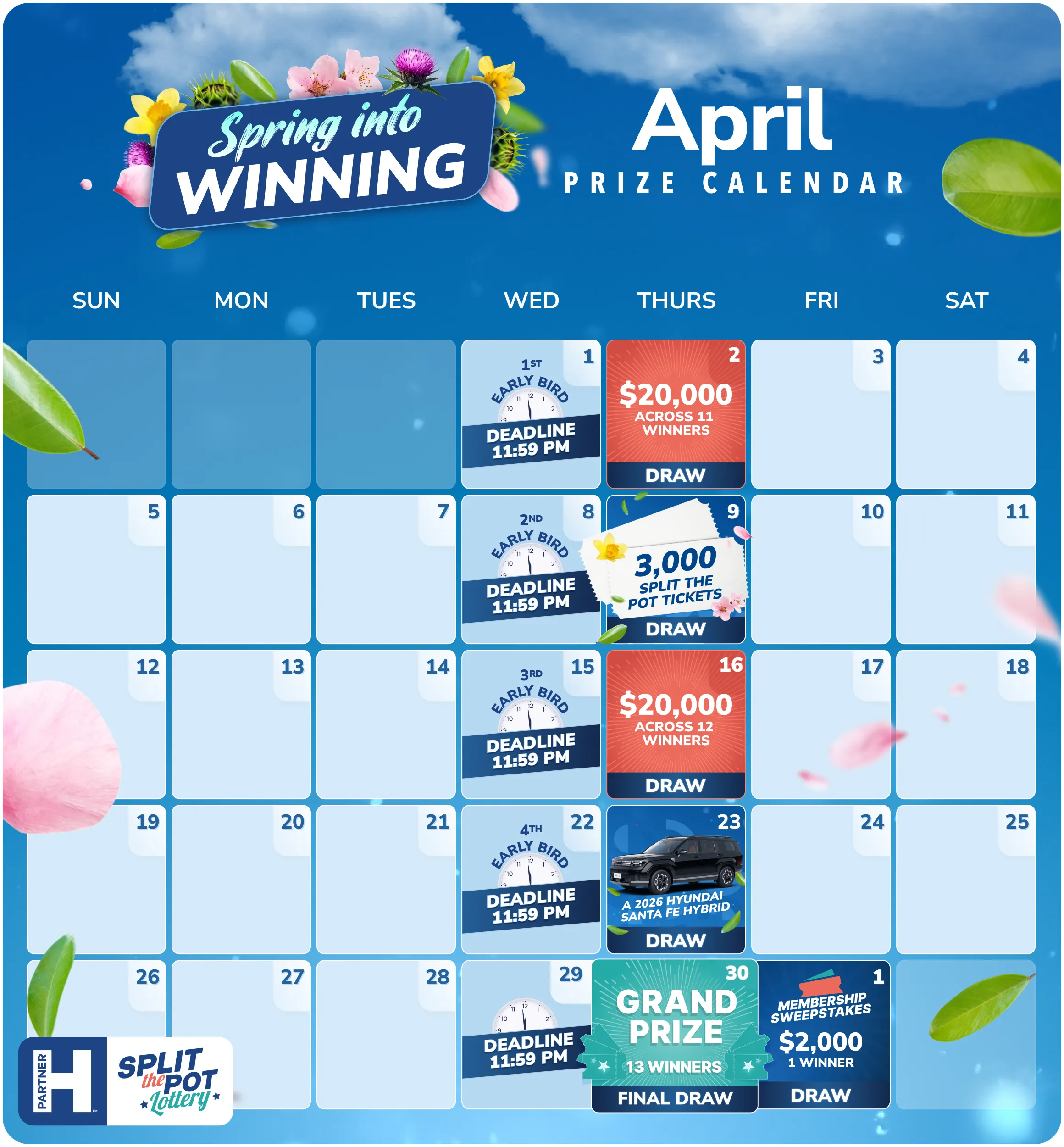 STP Ontario Calendar April 2026