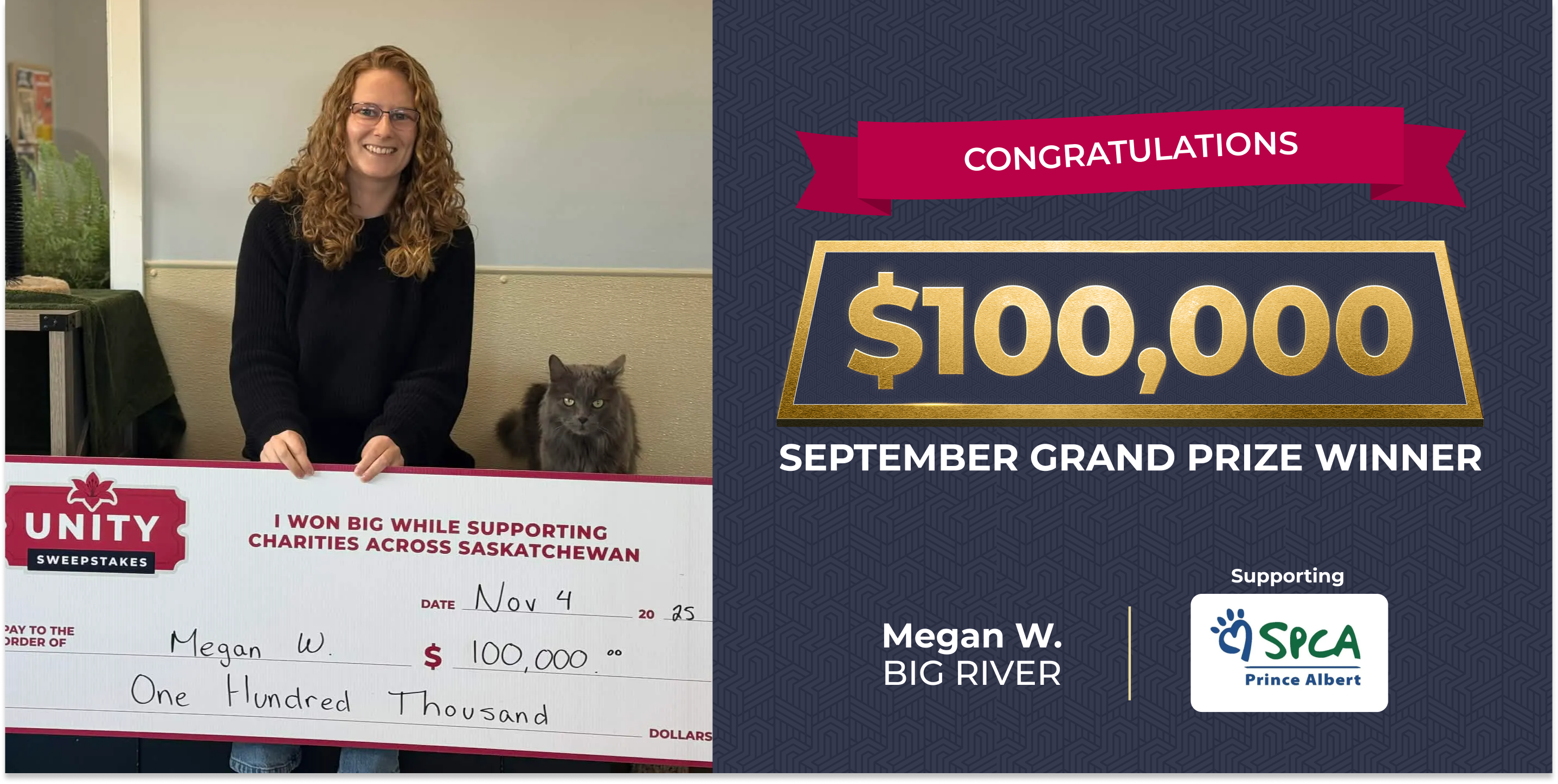 Megan W winner