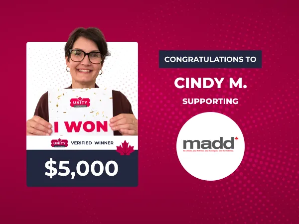 Unity Sweepstakes Winner Photos
